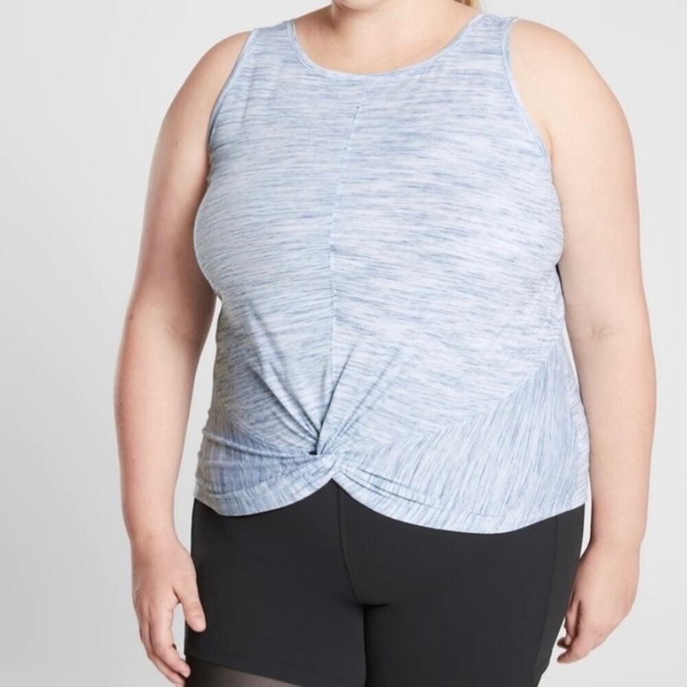 Athleta Essence Spacedye Twist Tank, Sz 1X